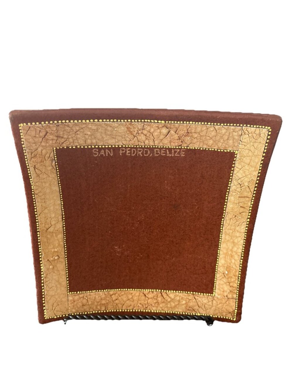7.5” Square Hand Made Stoneware San Pedro Belize Decorative Plate